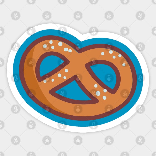 Pretzel heart Sticker by UniqueDesignsCo